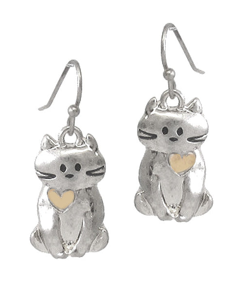 Minimalist Cat Lover Earrings