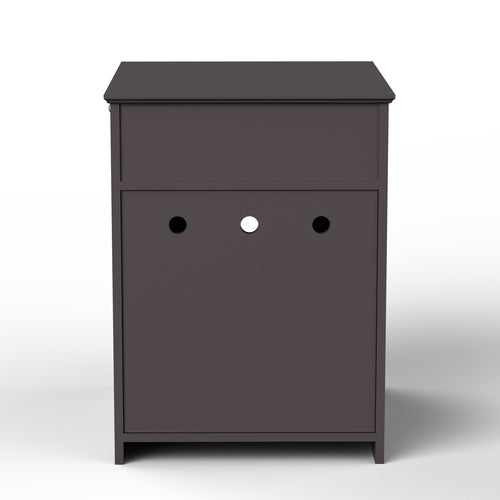 Wooden Cat Litter Box Enclosure with Storage Drawer