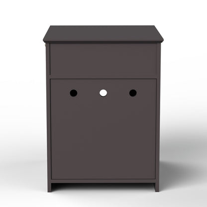 Wooden Cat Litter Box Enclosure with Storage Drawer