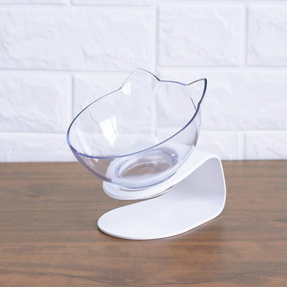 Elevated Double Cat Bowl with 15° Tilt