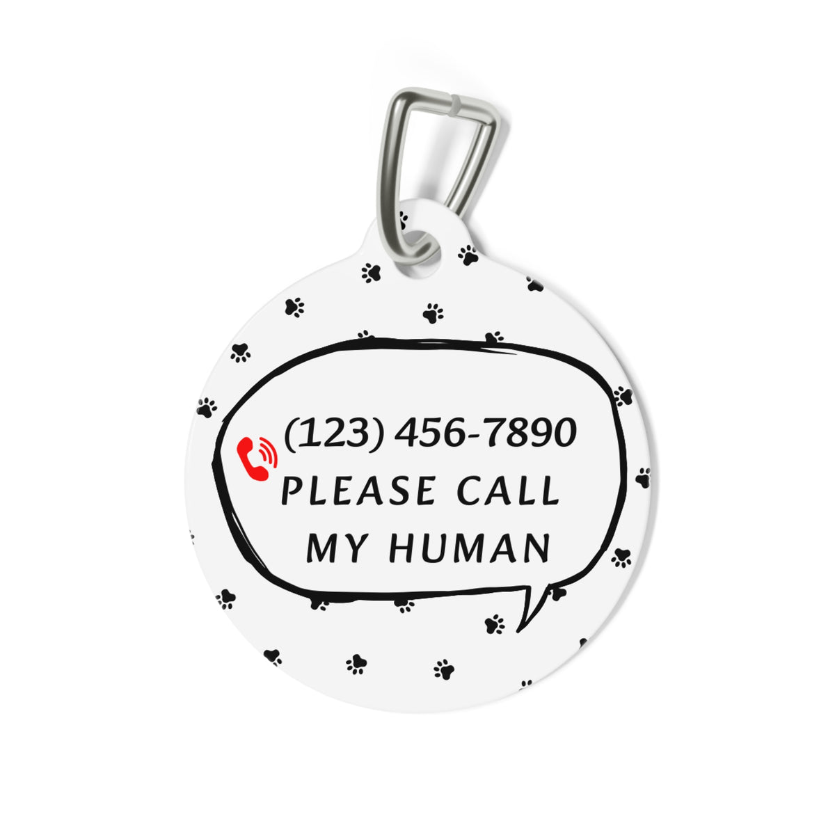 Personalized Double-Sided Pet Tag - ID Tag with Name & Phone