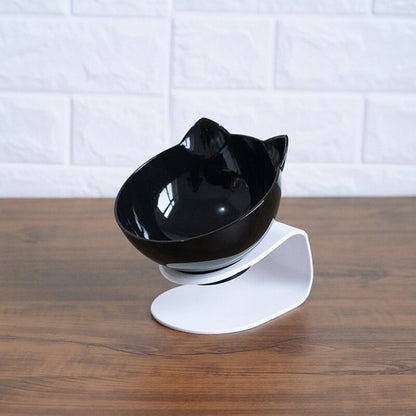 Elevated Double Cat Bowl with 15° Tilt