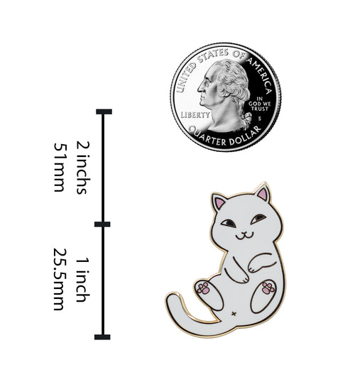 Playful Cat Enamel Pin
